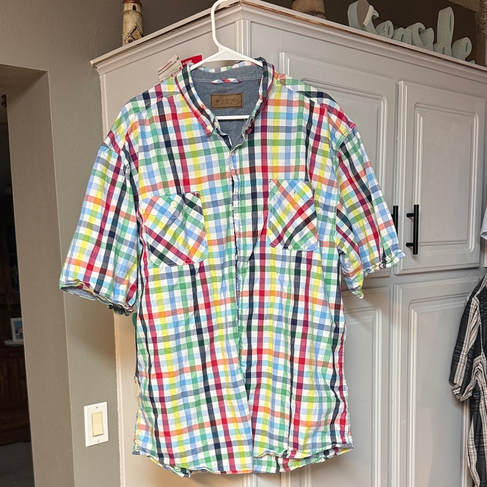 Multicolor Checkered Men's Polo Shirt